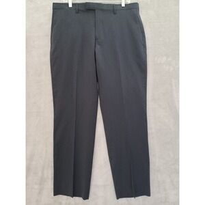 Banana Republic Marozotto Slim Fit Wool Silk Dress Pants Mens 35x30 Blue Preppy